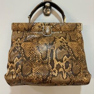 Banana Republic Elegant Brown Snakeskin Women's Bag